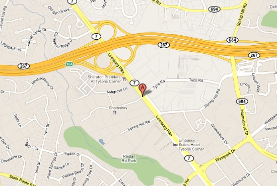 Google Maps Tysons Corner