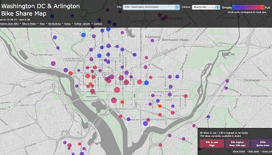 Where's My Bike? The Real Time Capital Bikeshare Map: Figure 1