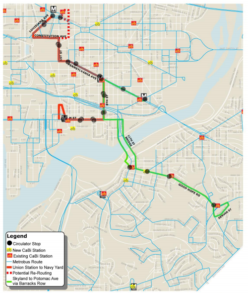 Circulator Adds Route East of the River: Figure 1