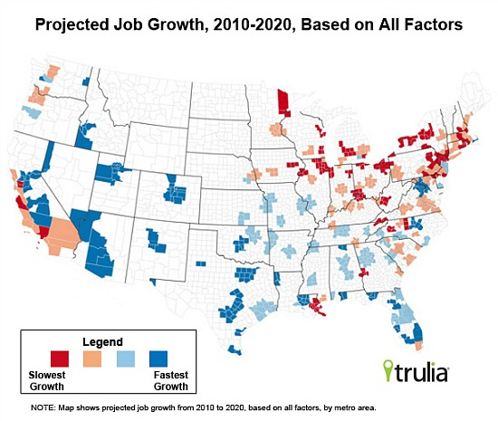 DC Tops List For Projected Job Growth: Figure 1