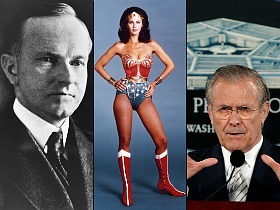 New Bigwigs: Wonder Woman, Donald Rumsfeld, and the 30th President