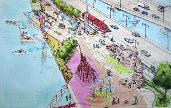 11th Street Bridge Park Design Competition Down to Four Teams: Figure 1