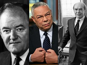New Bigwigs: Colin Powell, Donald Hornig & Hubert Humphrey