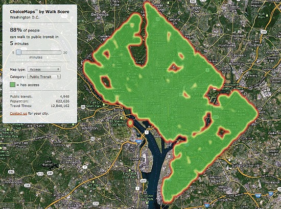 New Tool Measures Grocery, Restaurant and Public Transit Access in DC: Figure 3