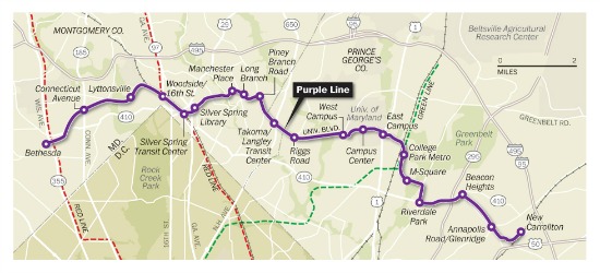 Marylands Purple Line Moving Forward State To Invest 400 Million