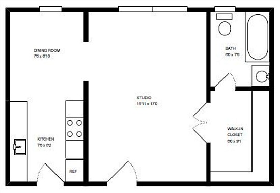 An Efficient 454 Square Feet