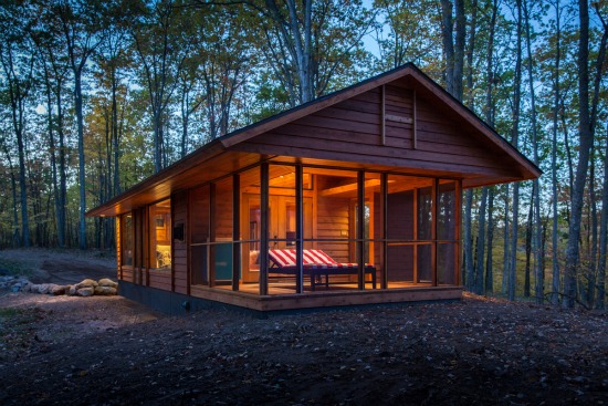 This 400 Square Foot Mobile Cabin Looks At Home In The Woods