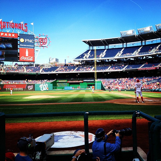 The site sits across from Nationals Park along Anacostia River