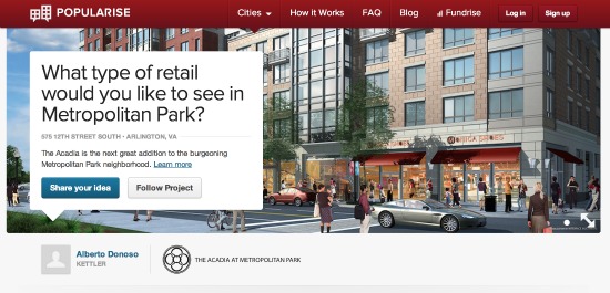 Developers, Popularise Ask Pentagon City Neighbors What Retail They Want: Figure 1