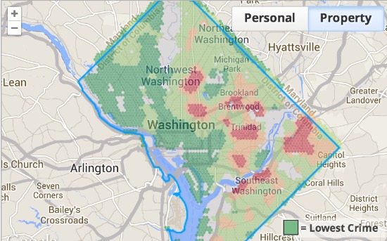 WalkScore Debuts Neighborhood-by-Neighborhood Crime Grade Rating System: Figure 2