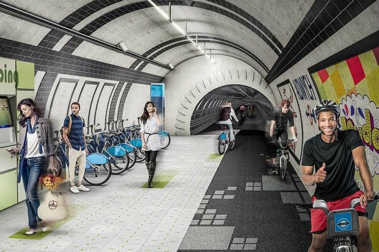 A Proposal to Turn London's Unused Subway Tunnels into Bike Lanes: Figure 1