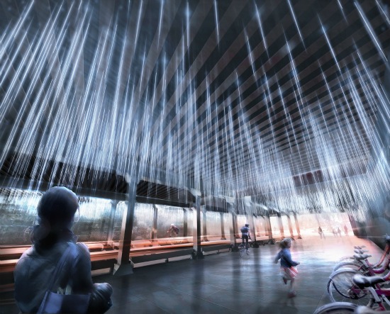 NoMa BID Selects Rainstorm Installation For M Street Underpass: Figure 1