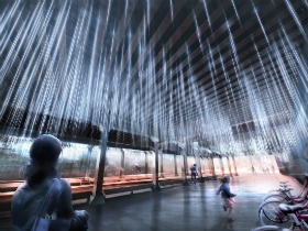NoMa BID Selects Rainstorm Installation For M Street Underpass
