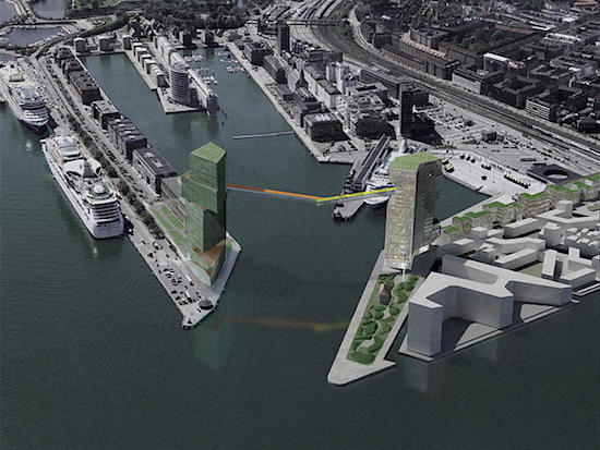 Copenhagen Hotel/Office Project Will Feature Pedestrian Bridge 200 Feet Above Harbor: Figure 2