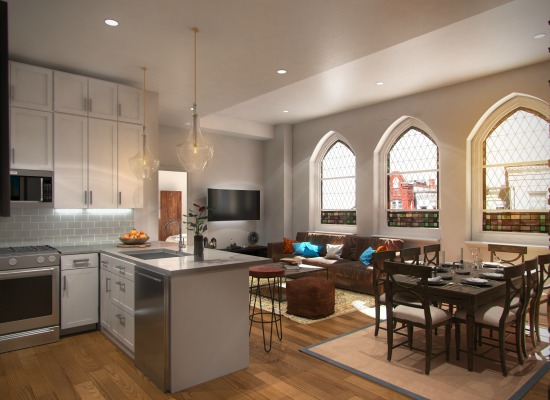 Sales Underway for 30 Capitol Hill Condos in a Former Gothic Church: Figure 1