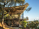 A Blue Lake Retreat Built into a Texas Hillside