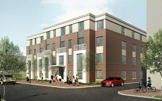 Two Similar Design Options for Peebles' Affordable Housing in Anacostia: Figure 1