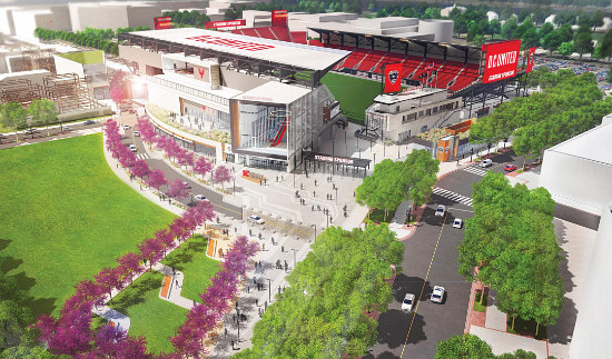 The New Design For the DC United Stadium Includes More Retail and a Public Park: Figure 2