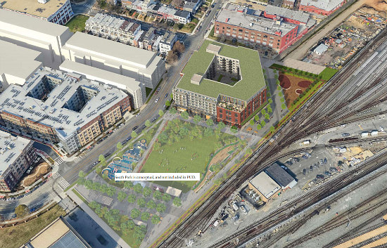 328 Units, Live-Work Duplexes and a Park Proposed in Eckington Park PUD: Figure 1