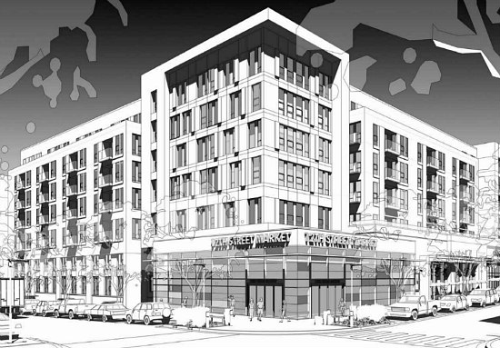 300 Apartments Atop A Grocery Store: The Preliminary Plans for Walter Reed's Town Center: Figure 4