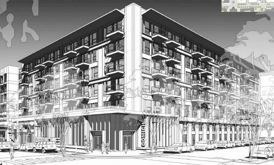 300 Apartments Atop A Grocery Store: The Preliminary Plans for Walter Reed's Town Center: Figure 5