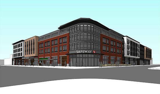 329 Apartments and a New Grocery Store: An Updated Design For Capitol Hill's Safeway Redevelopment: Figure 1