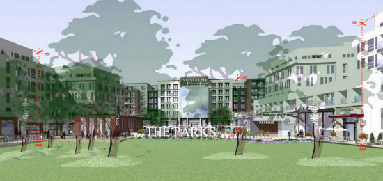 New Renderings Revealed for Walter Reed's Town Center: Figure 1