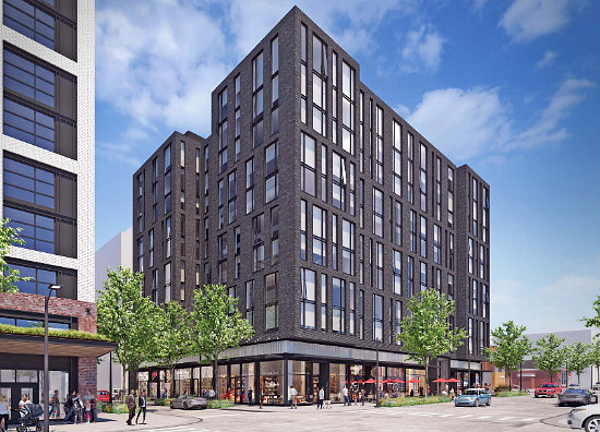 Design for 134-Unit Union Market Building Goes Darker and More Modern: Figure 2