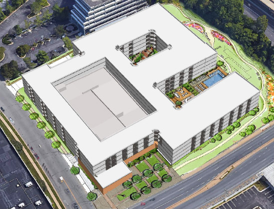 No Mixed-Use: Foulger-Pratt Proposes 348 Units for Bethesda Ourisman Dealership: Figure 1