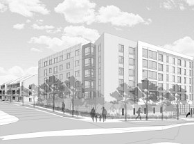 112 Apartments and 19 Townhouses Planned for Arlington Boulevard