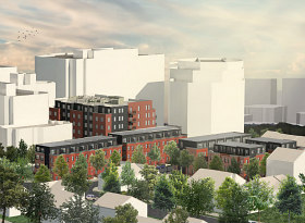 59 Condos, 26 Townhomes Planned for Church Site in Ballston