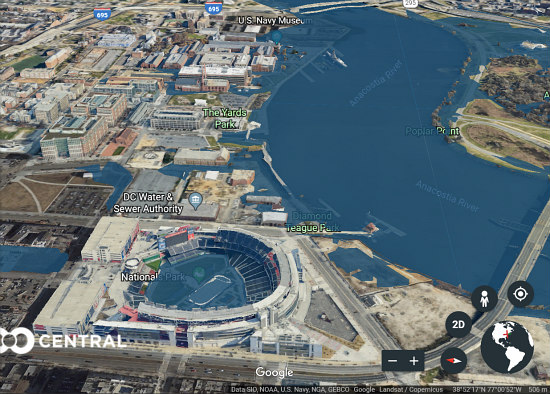 Underwater Innings: New Software Shows Where Rising Sea Levels Would Impact DC: Figure 2