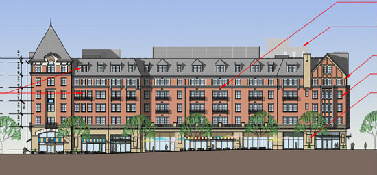 A New Look and Less Parking for Final Monroe Street Market Building: Figure 1