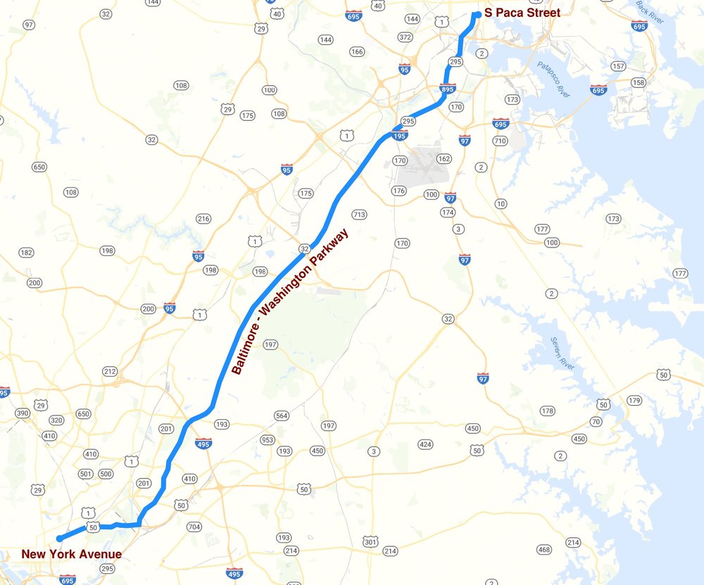 The 35-Mile DC to Baltimore Hyperloop Route Revealed: Figure 2