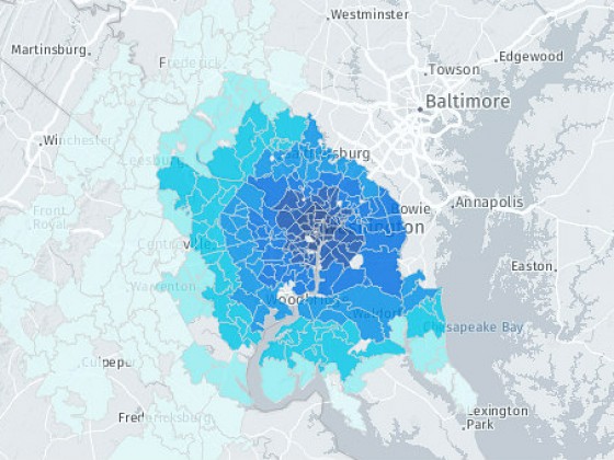 Does Living 15 Minutes From DC's Downtown Really Save You Money on Housing Costs?