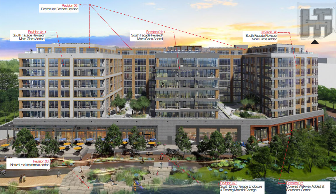 More Glass, More Rocks and a Refined Restaurant Terrace for Buzzard Point Coast Guard Redevelopment: Figure 7