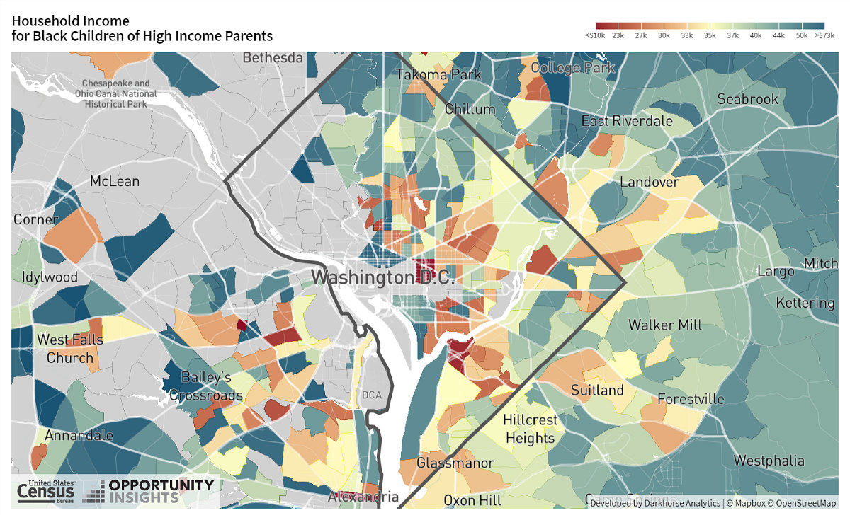 How Where You Live in DC Affects Your Upward Mobility: Figure 4