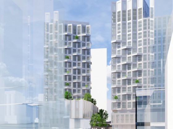 Temporary Hotels, Two Plazas and 788 Units: More Details for Arlington's Ames Center Redevelopment