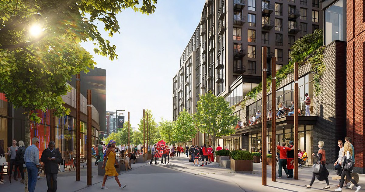 352 Apartments, 110 Senior Units, and a Curbless Street The Plans for