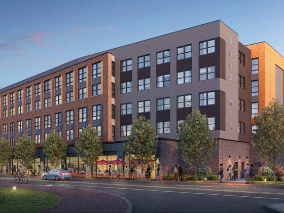 112 Affordable Apartments Top Off Across from Anacostia Metro