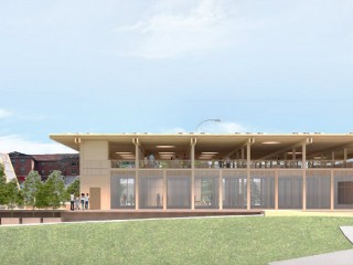 A Pavilion That Will Be a Retail/Food Incubator Breaks Ground at St. Elizabeths