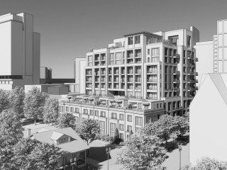 Site Plan Filed For 68-Unit Condo and Townhouse Project in Downtown Bethesda