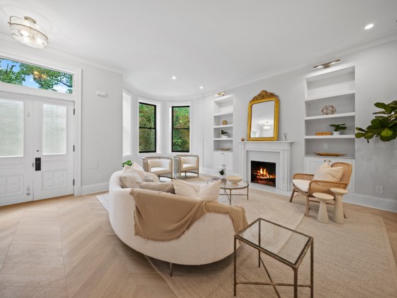 A Gorgeous, Newly Renovated Victorian Hits the Market on the Avenue of the Presidents
