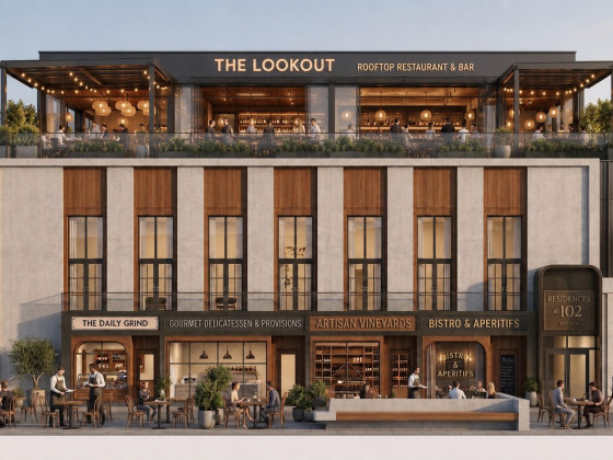 Ten Storefronts, One Old Bank: The New Urban Mall Planned For Tenleytown
