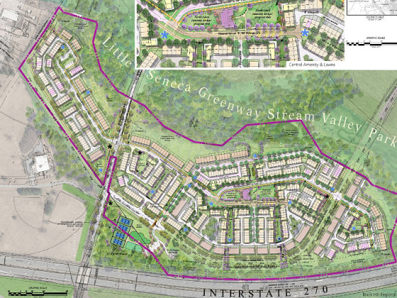 Developers Float 689-Home Community Next to I-270 in Clarksburg