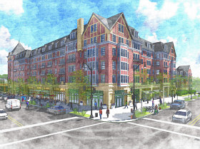 A New Look and Less Parking for Final Monroe Street Market Building