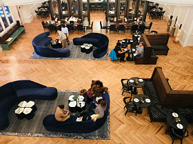 The Line Blurs the Line Between Lobby, Restaurant and Co-Working Space